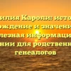 Фамилия Кароли: история, происхождение и значение, плюс полезная информация о склонении для родственников и генеалогов