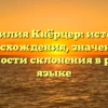 Фамилия Кнёрцер: история происхождения, значения и особенности склонения в русском языке