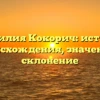 Фамилия Кокорич: история происхождения, значение и склонение