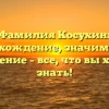 Фамилия Косухин: происхождение, значимость и склонение – все, что вы хотели знать!