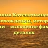 Фамилия Котеняткина: все о происхождении, истории и значении — склонение фамилии в деталях