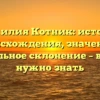 Фамилия Котник: история происхождения, значение и правильное склонение – всё, что нужно знать