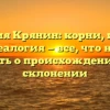 Фамилия Крянин: корни, история и генеалогия — все, что нужно знать о происхождении и склонении