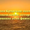 Фамилия Кулачков: исследуем происхождение, историю и склонение этой фамилии