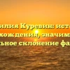 Фамилия Куревин: история происхождения, значимость и правильное склонение фамилии