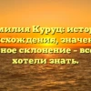 Фамилия Куруц: история происхождения, значение и правильное склонение – все, что вы хотели знать.