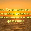 Фамилия Кусикьянц: история и происхождение, грамматические правила склонения и значение фамилии