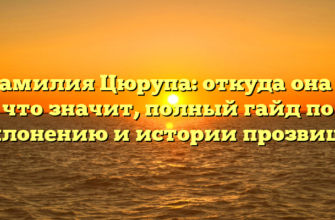 Фамилия Цюрупа: откуда она и что значит, полный гайд по склонению и истории прозвища