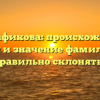 Габдрафикова: происхождение, история и значение фамилии. Как правильно склонять?