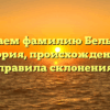 Изучаем фамилию Бельские: история, происхождение и правила склонения