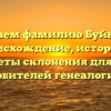 Изучаем фамилию Буйволов: происхождение, история и секреты склонения для всех любителей генеалогии.