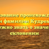 Исследование происхождения и истории фамилии Кудреман: всё, что нужно знать о значении и склонении
