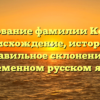 Исследование фамилии Кобченко: происхождение, история и правильное склонение в современном русском языке