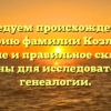 Исследуем происхождение и историю фамилии Козликов: значение и правильное склонение важны для исследователей генеалогии.