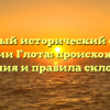 Полный исторический обзор фамилии Глота: происхождение, значения и правила склонения