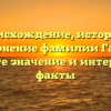 Происхождение, история и склонение фамилии Гагуа: узнайте значение и интересные факты