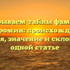 Раскрываем тайны фамилии Костромин: происхождение, история, значение и склонение в одной статье