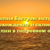 Фамилия Бастрон: история, происхождение и склонение фамилии в подробном обзоре