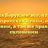 Фамилия Борукаев: все, что нужно знать о происхождении, истории и значении, а также правильном склонении