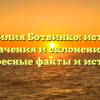 Фамилия Ботвинко: истоки, значения и склонение — интересные факты и история.