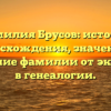 Фамилия Брусов: история происхождения, значения и склонение фамилии от экспертов в генеалогии.