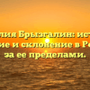 Фамилия Брызгалин: история, значение и склонение в России и за ее пределами.