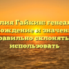 Фамилия Гайкин: генеалогия, происхождение и значения, как правильно склонять и использовать
