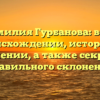 Фамилия Гурбанова: все о происхождении, истории и значении, а также секреты правильного склонения
