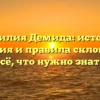 Фамилия Демида: история, значения и правила склонения – всё, что нужно знать