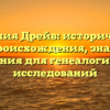 Фамилия Дрейв: исторический обзор происхождения, значения и склонения для генеалогических исследований
