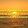 Фамилия Дрючина: история происхождения и значения, правильное склонение