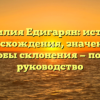 Фамилия Едигарян: история происхождения, значения и способы склонения — полное руководство