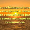 Фамилия Канцель: история, происхождение и значение. Узнайте о склонении фамилии для своих исследований генеалогии.