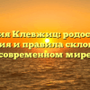 Фамилия Клевжиц: родословная, значения и правила склонения в современном мире