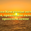 Фамилия Кожушная: история и значения, правильное склонение и происхождение