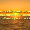 Фамилия Коньяк: история, происхождение и склонение — все, что Вам нужно знать