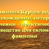Фамилия Курчев: всё о происхождении, истории и значении — практическое руководство для склонения фамилии