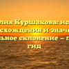 Фамилия Куршакова: история происхождения и значения, правильное склонение — полный гид