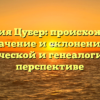 Фамилия Цубер: происхождение, значение и склонение в исторической и генеалогической перспективе