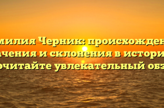 Фамилия Черник: происхождение, значения и склонения в истории — прочитайте увлекательный обзор! Фамилия Черник: происхождение, значения и склонения в истории — прочитайте увлекательный обзор!