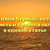 Фамилия Черный: истоки, значимость и правила склонения в единой статье