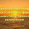 Гиниятуллина: происхождение, история и значение фамилии, познакомьтесь с правильным склонением