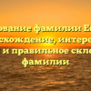 Исследование фамилии Евтушок: происхождение, интересные факты и правильное склонение фамилии