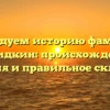 Исследуем историю фамилии Демидкин: происхождение, значения и правильное склонение