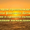 Исследуем происхождение и историю фамилии Долматов: значение и правила склонения в Полном восхождении