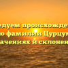 Исследуем происхождение и историю фамилии Цурцумия: все о значениях и склонениях