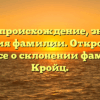 Кройц: происхождение, значение и история фамилии. Откройте для себя все о склонении фамилии Кройц.