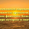 От походных народов до современности: происхождение и склонение фамилии Кожокин на примере истории и значения