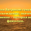 Фамилия Батраков: генеалогия, происхождение, значение и склонение — история вашей фамилии.