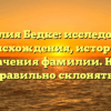 Фамилия Бедке: исследование происхождения, истории и значения фамилии. Как правильно склонять?